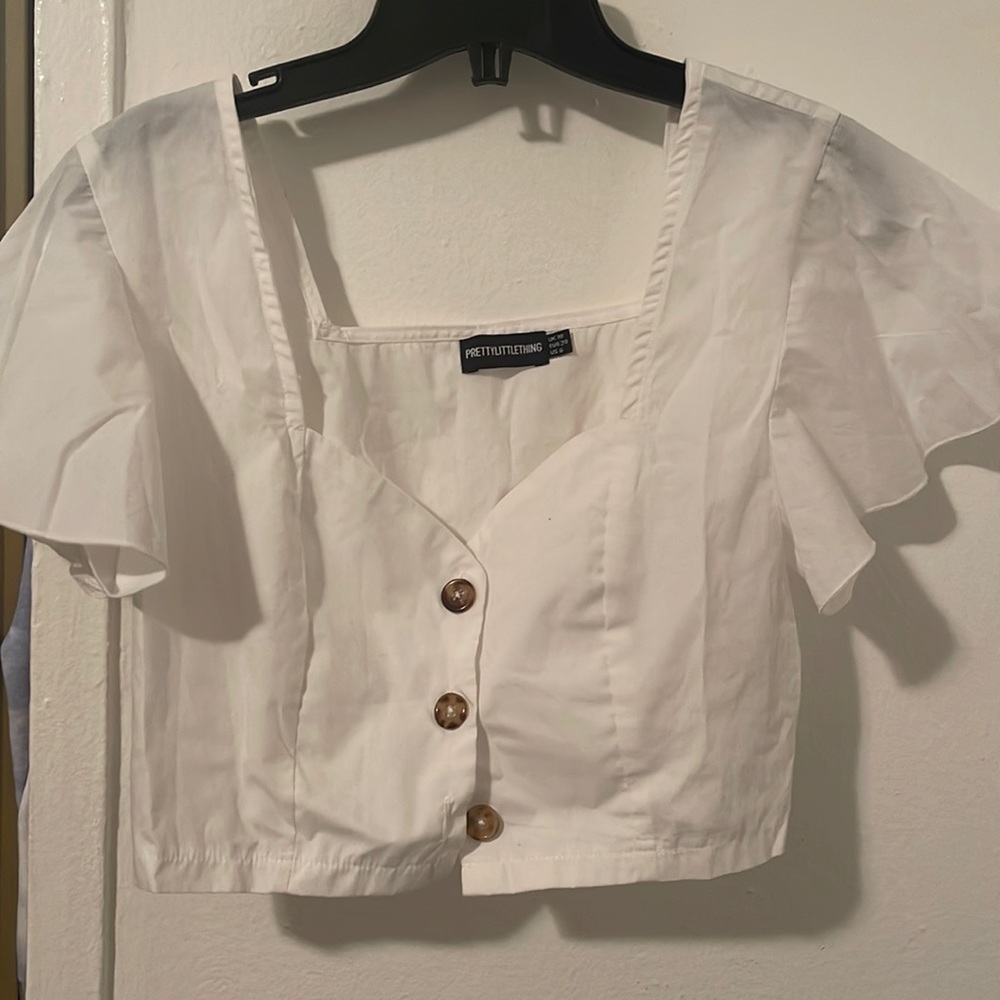 White crop top